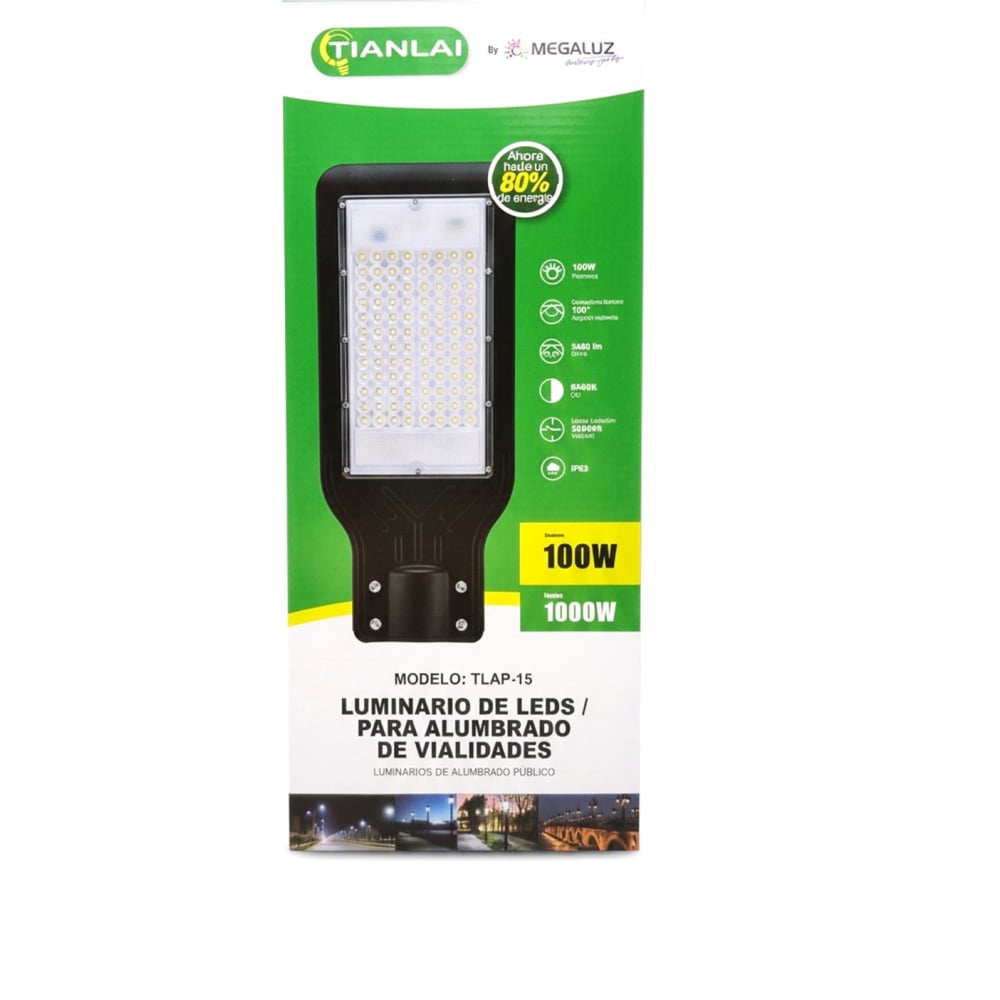 Reflector LED AP-16 100 W exterior Tianlai - Imagen 1