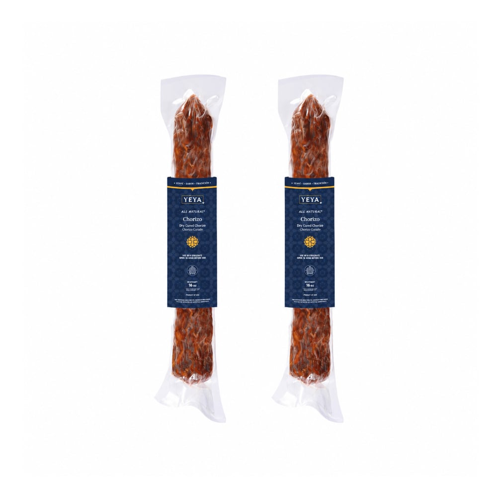 Chorizo curado tipo vela YEYA (2 x 454 g / 16 oz) - Imagen 1