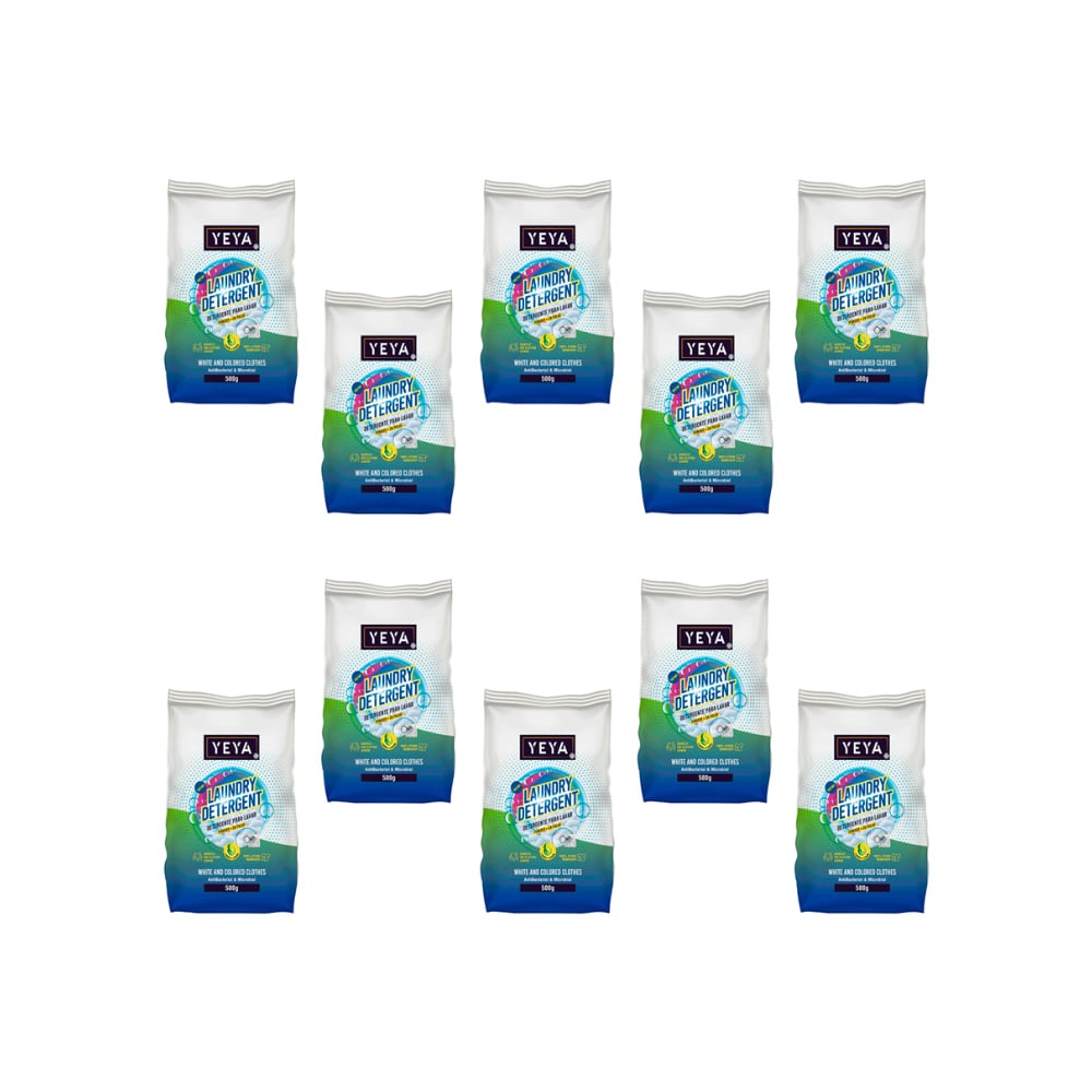 Detergente en polvo con aroma a limón YEYA (10 x 500 g / 1.1 lb) - Imagen 1