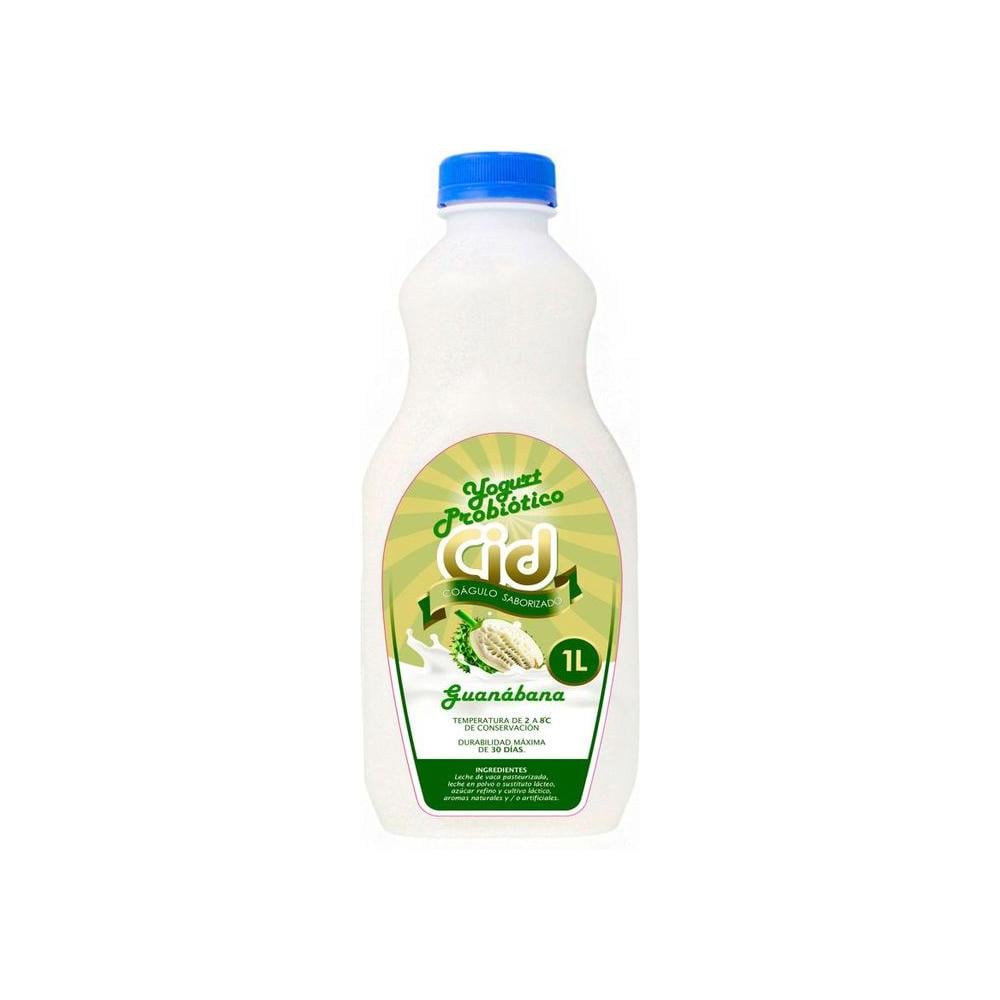 Yogurt probiótico de coágulo saborizado de guanábana Cid (1 L) - Imagen 1