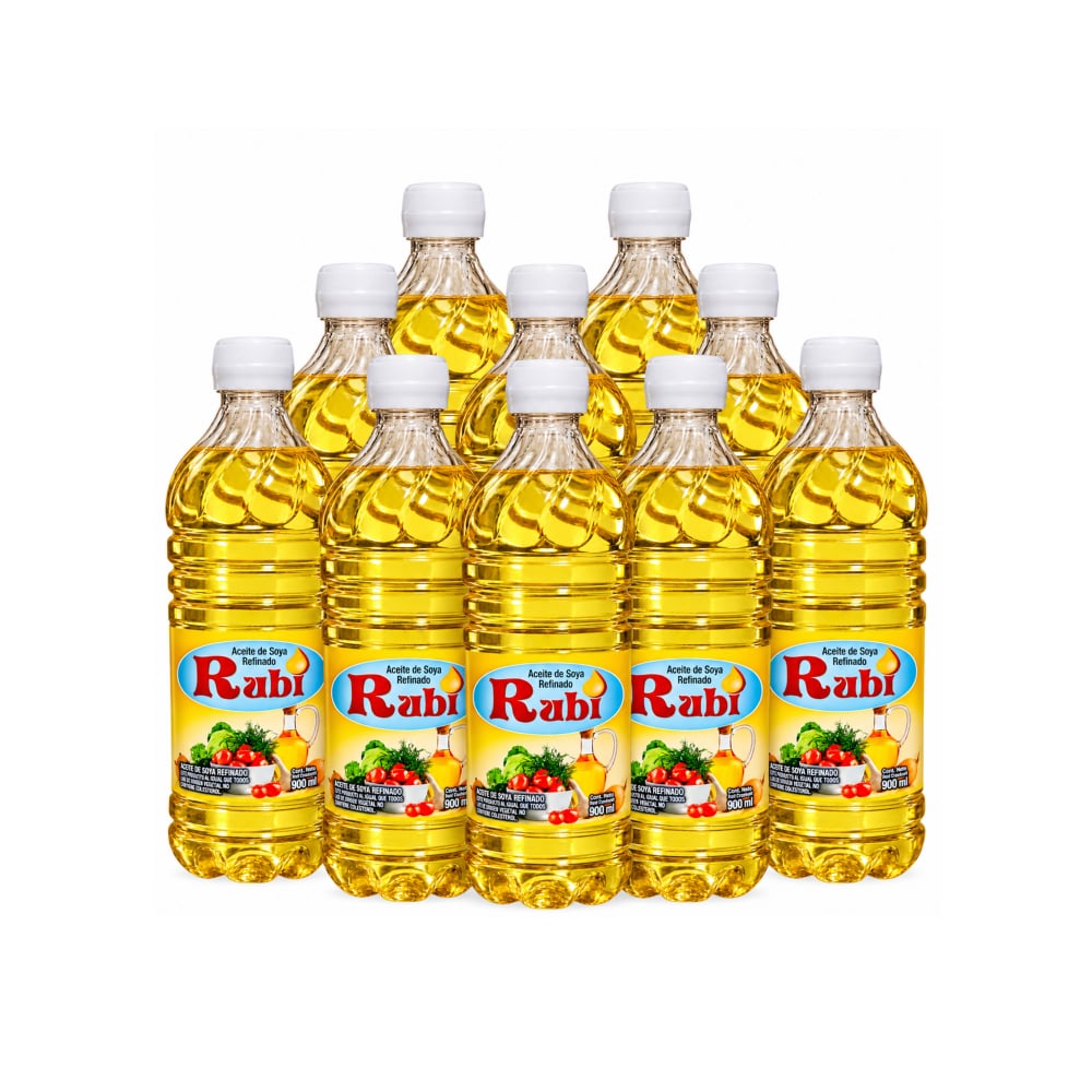 Aceite de soya refinado Rubi (10 x 900 ml) - Imagen 1