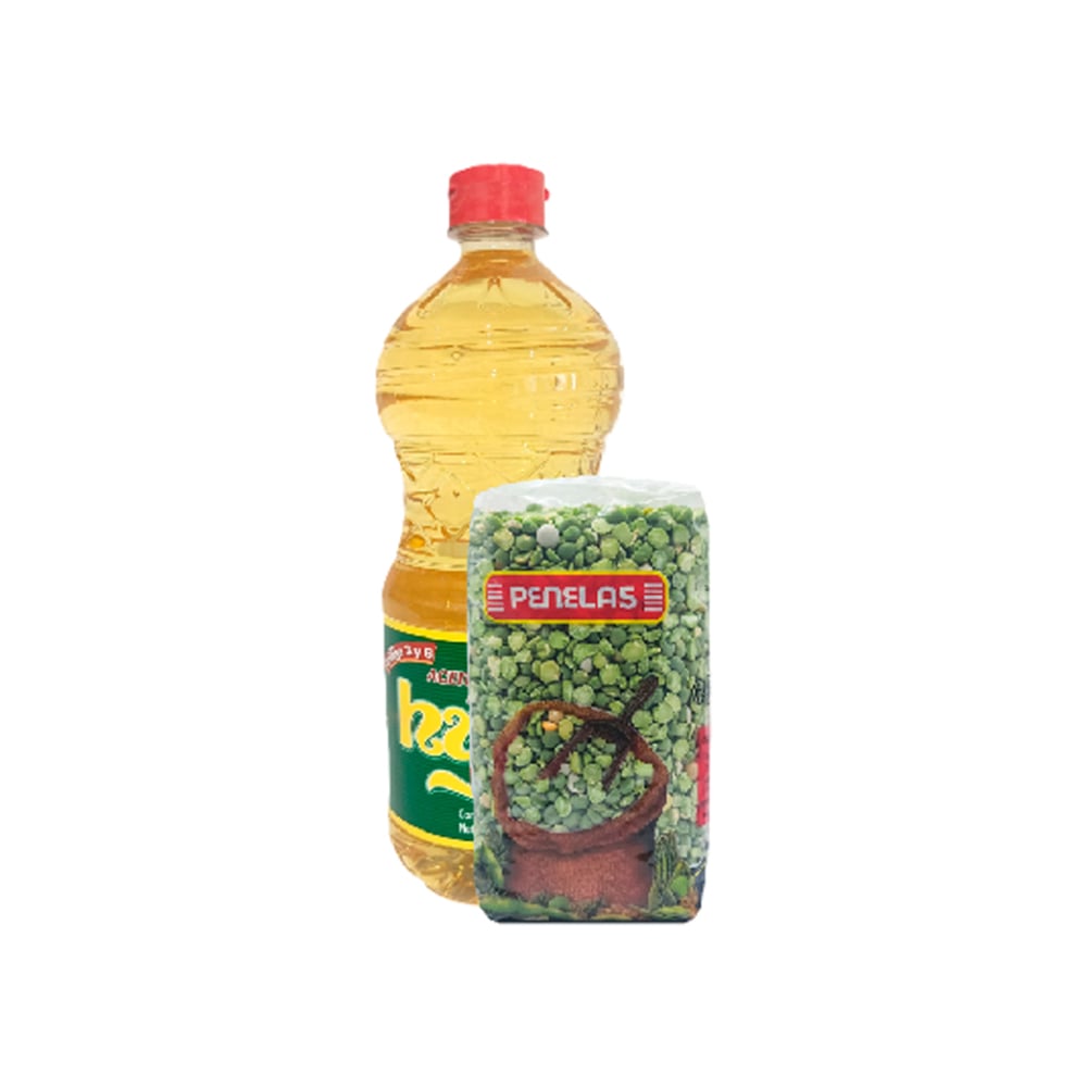 Aceite de soya puro Hysa (1 L) + Chicharo verde Penelas (500 g / 1.10 lb) - Imagen 1