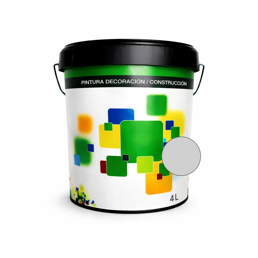 Pintura acrílica interior y exterior de color gris claro Euro Campi (4 L) - Imagen 1
