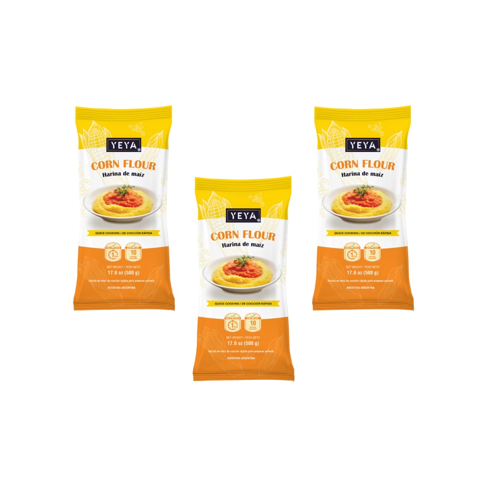 Harina de maíz YEYA (3 x 500 g / 1.1 lb) - Imagen 1