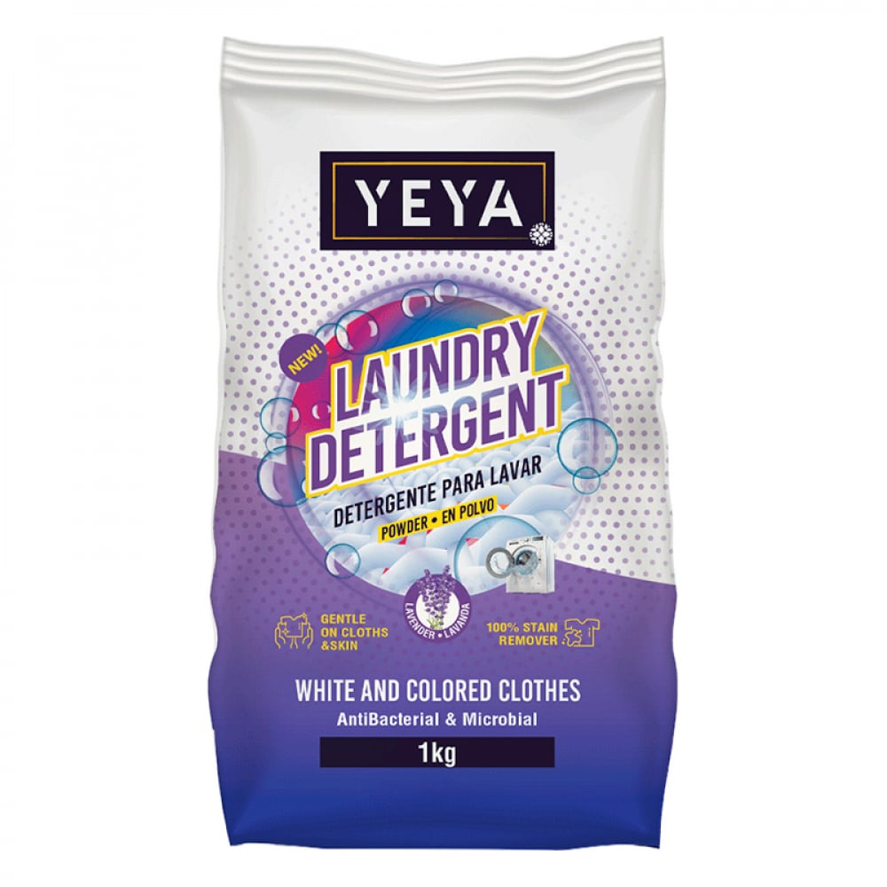 Detergente en polvo con aroma a lavanda YEYA (1 kg / 2.2 lb) - Imagen 1