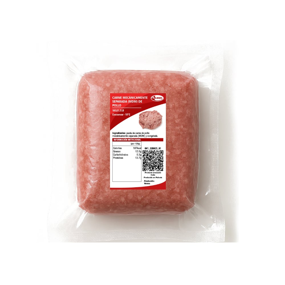 Carne mecánicamente separada MDM de pollo (1 kg / 2.2 lb) - Imagen 1