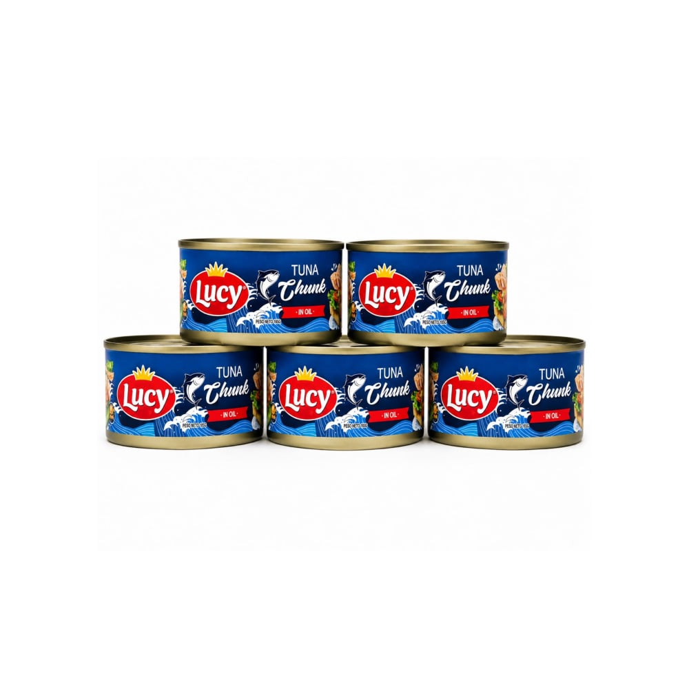 Atún lomitos en aceite Lucy ( 5 x 185 g / 6.53 oz) - Imagen 1