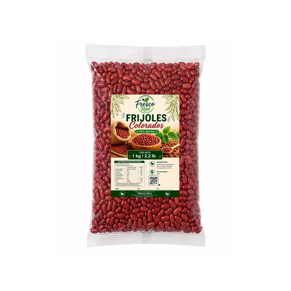 Frijoles colorados Fresco Real (1 kg / 2.2 lb) - Imagen 1