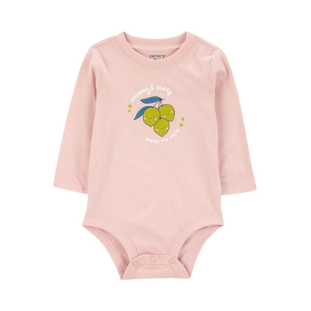 Body de manga larga baby lemons mommy & daddy Carter's (Talla-18 meses) - Imagen 1