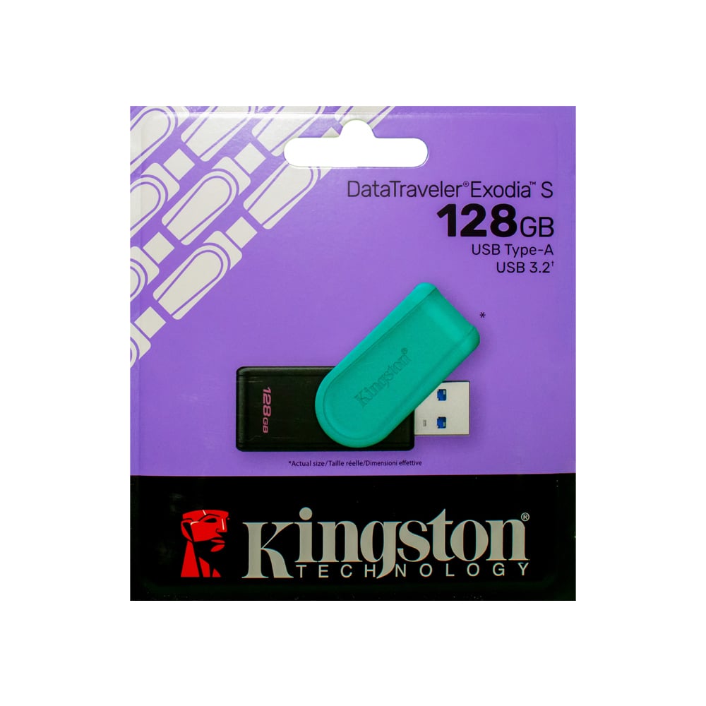 Memoria flash USB 3.2 de 128 GB Kingston Exodia - Imagen 1