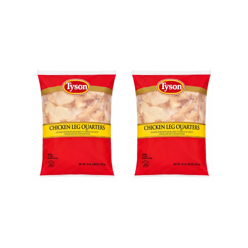 Cuartos traseros de pollo Tyson (2 x 4.53 kg / 10 lb) - Imagen 1