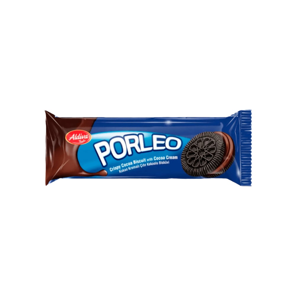 Galletas de chocolate con crema de cacao Porleo Aldiva (56 g / 1.97 oz) - Imagen 1