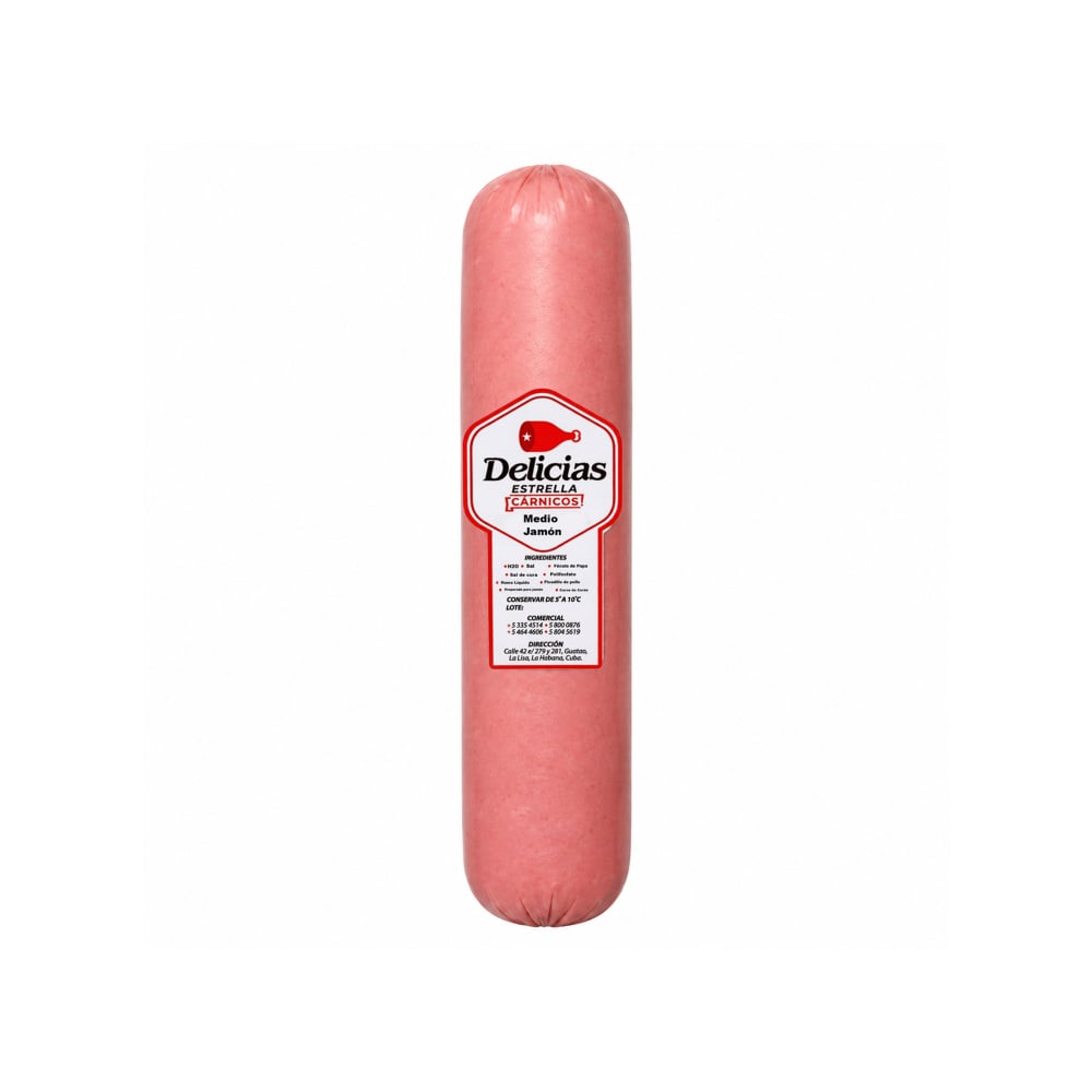 Medio jamón Delicias Estrella (620 g / 1.36 lb) - Imagen 1