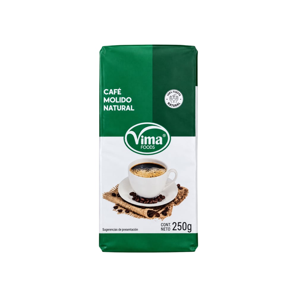 Café molido natural Vima Foods (250 g / 8.81 oz) - Imagen 1