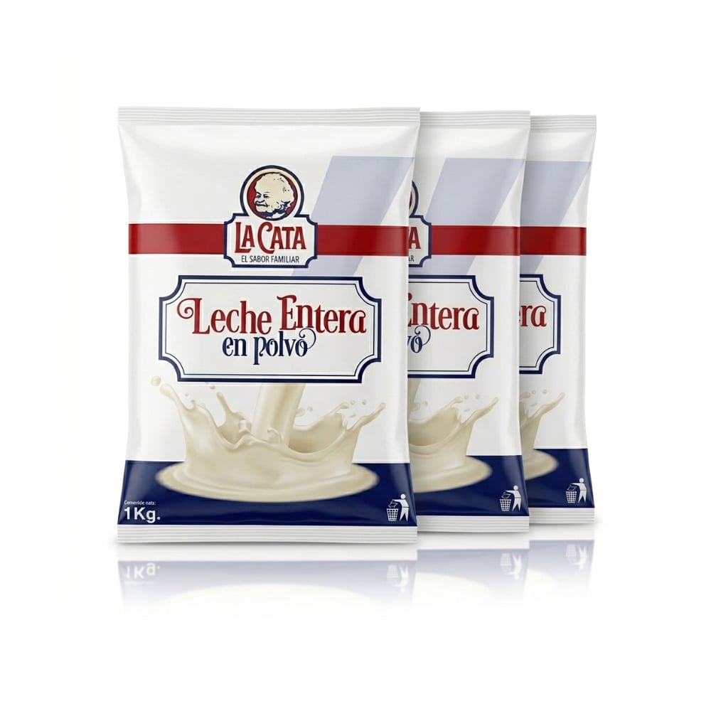 Leche en polvo entera La Cata (3 x 1 kg / 2.20 lb) - Imagen 1