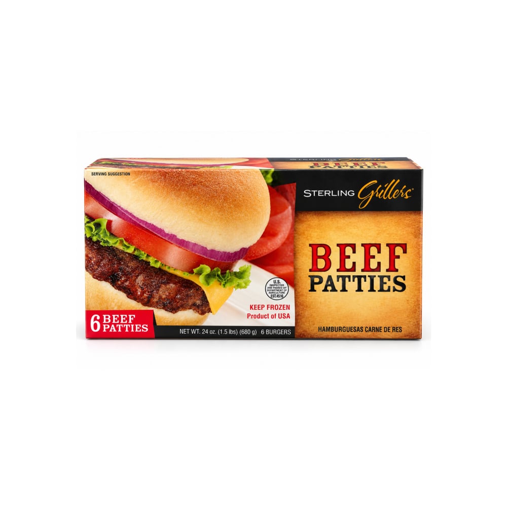 Hamburguesas de res Sterling Grillers (680 g / 24 oz) - Imagen 1