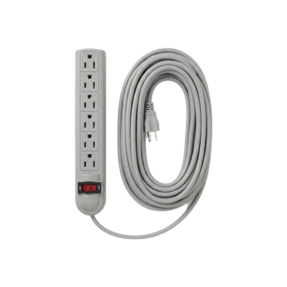 Regleta de 6 tomas con extensión eléctrica de 8 metros XL Soluciones - Imagen 1