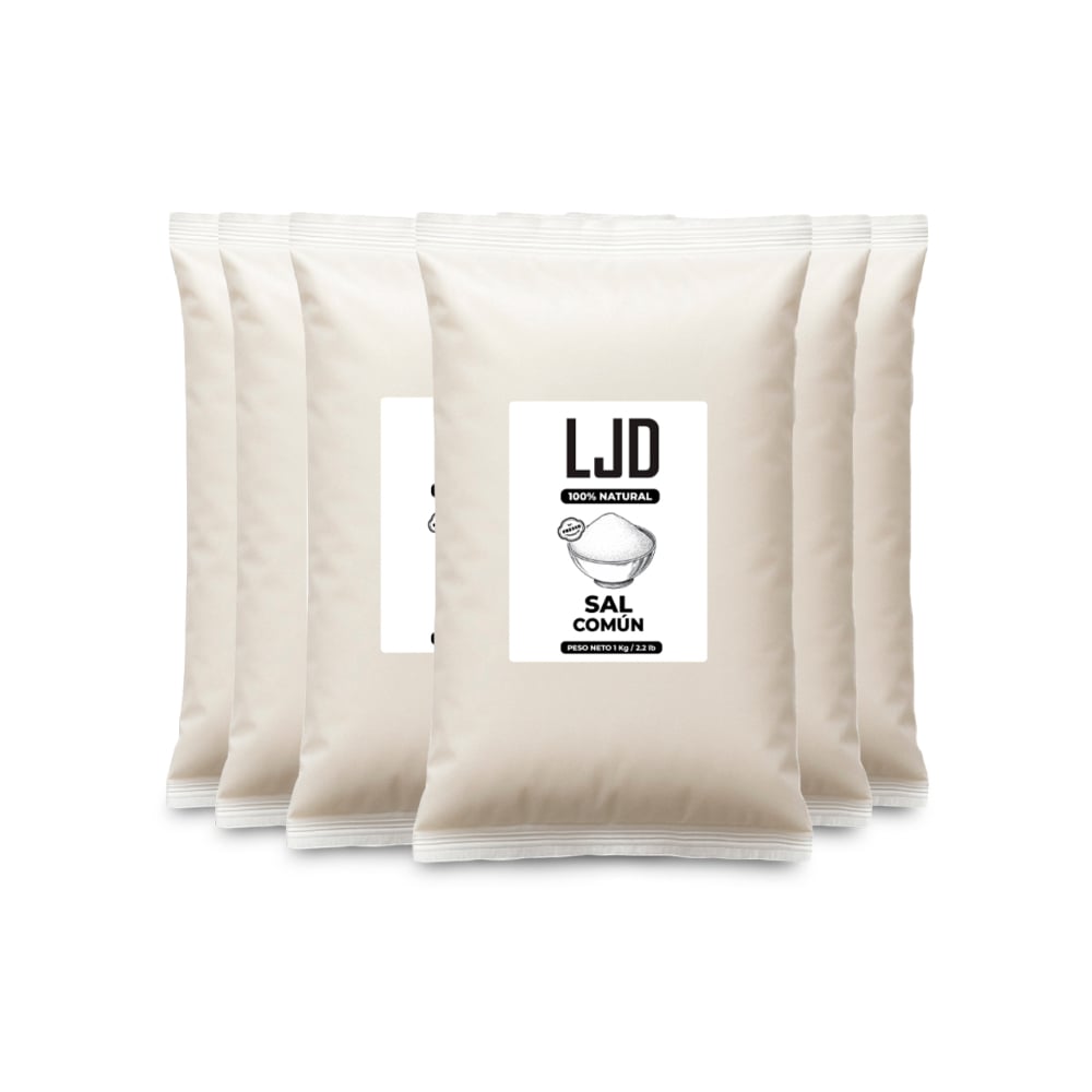 Sal común LJD (6 x 1 kg / 2.2 lb) - Imagen 1