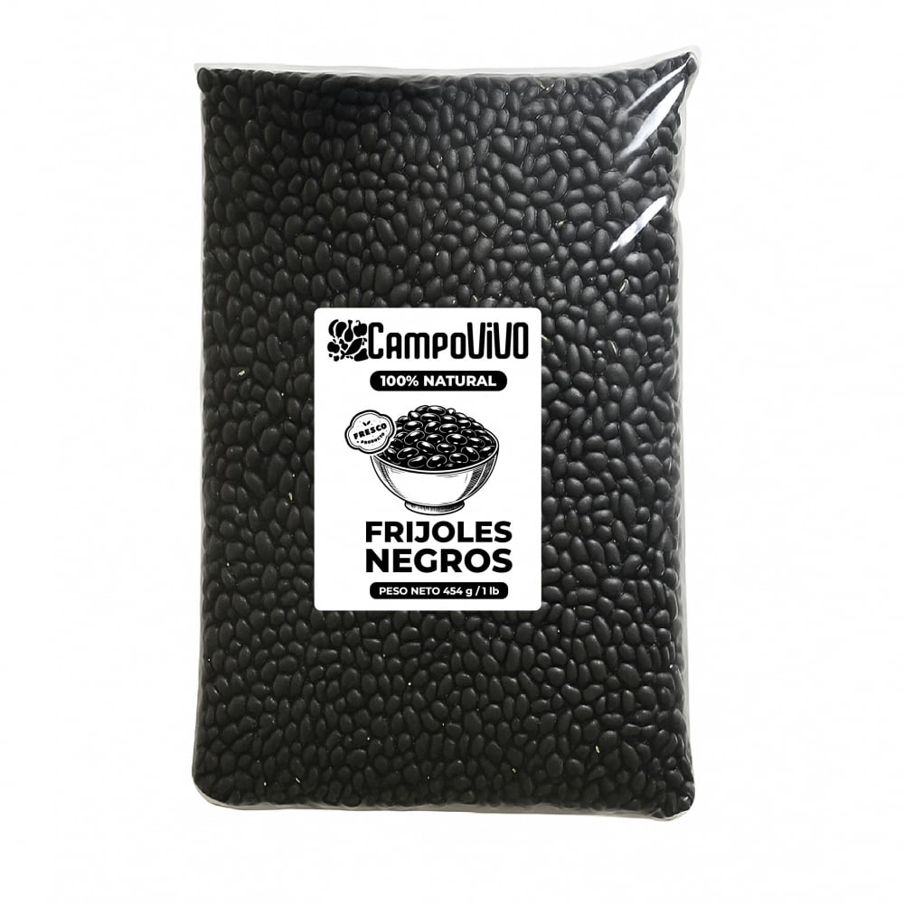 Frijoles negros Campo Vivo (454 g / 1 lb) - Imagen 1