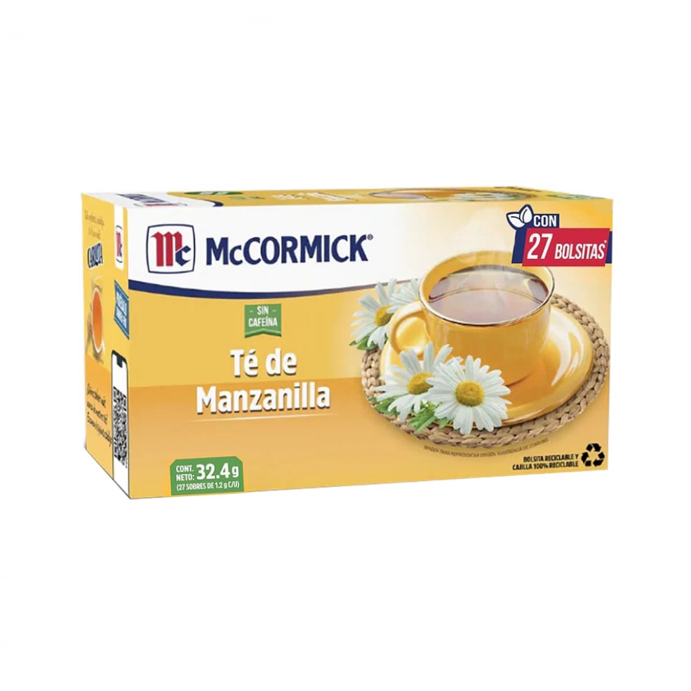 Té de manzanilla McCormick (27 x 1.2 g) - Imagen 1