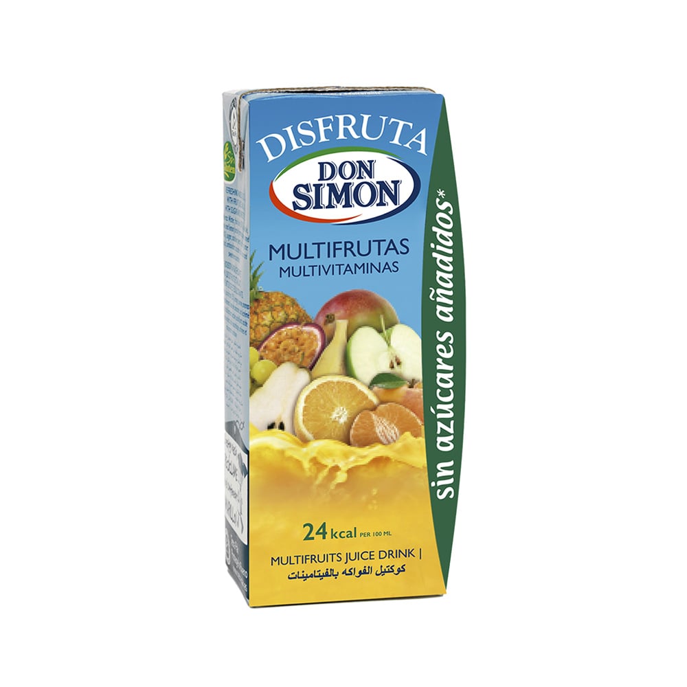 Zumo - jugo - multifrutas multivitaminas Disfruta Don Simon (200 ml) - Imagen 1