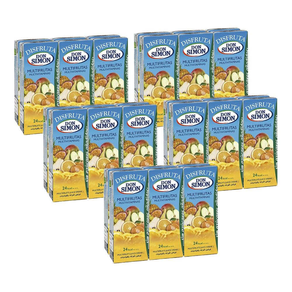 Zumo - jugo - multifrutas multivitaminas Disfruta Don Simon (30 x 200 ml) - Imagen 1