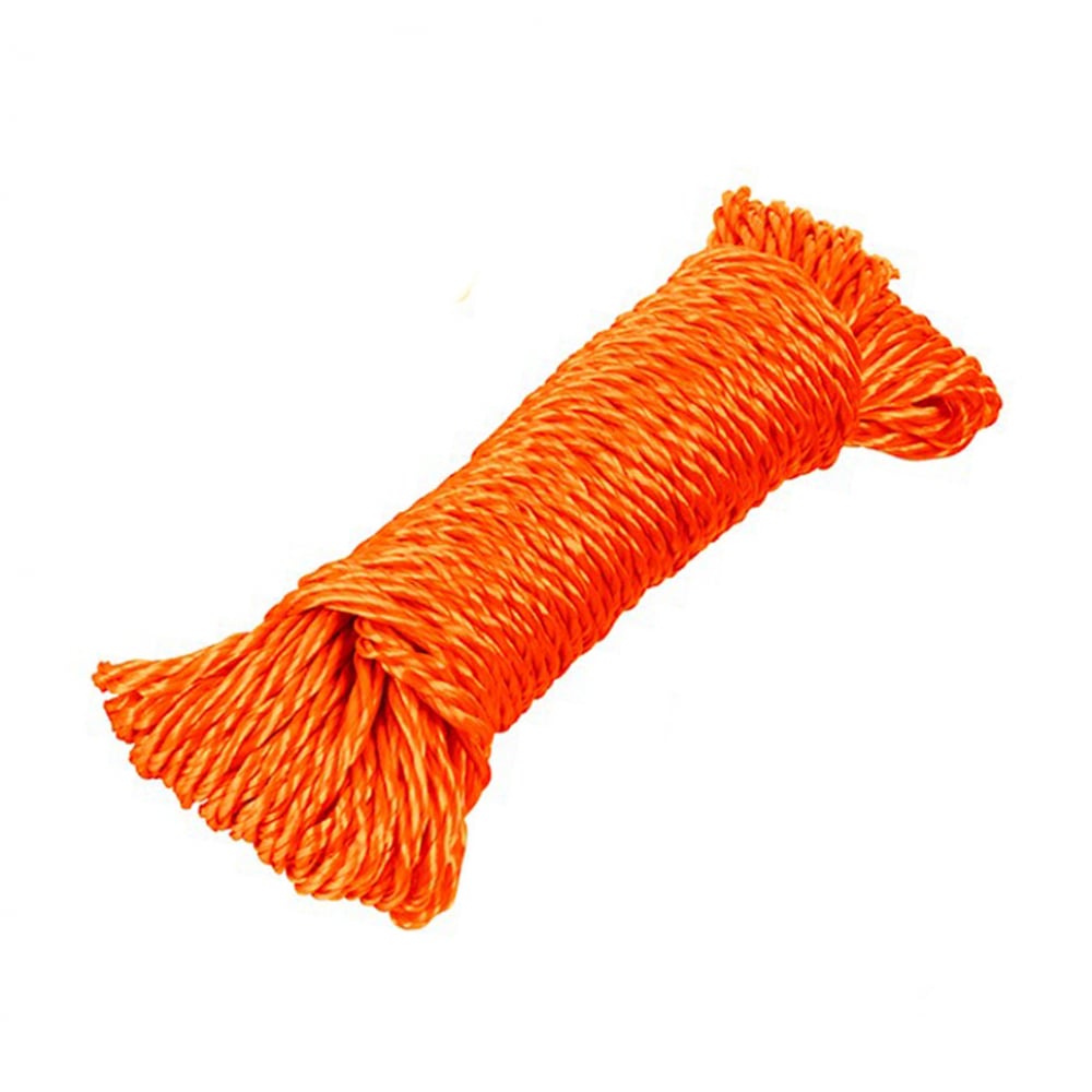 Lazo para tendedero de 10 m de largo color naranja Klintek - Imagen 1
