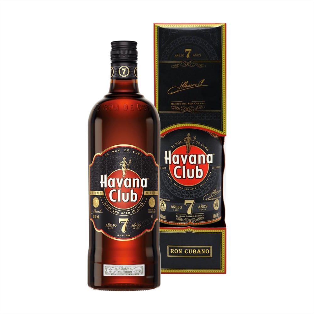 Ron añejo 7 años en estuche Havana Club (1 L) - Imagen 1