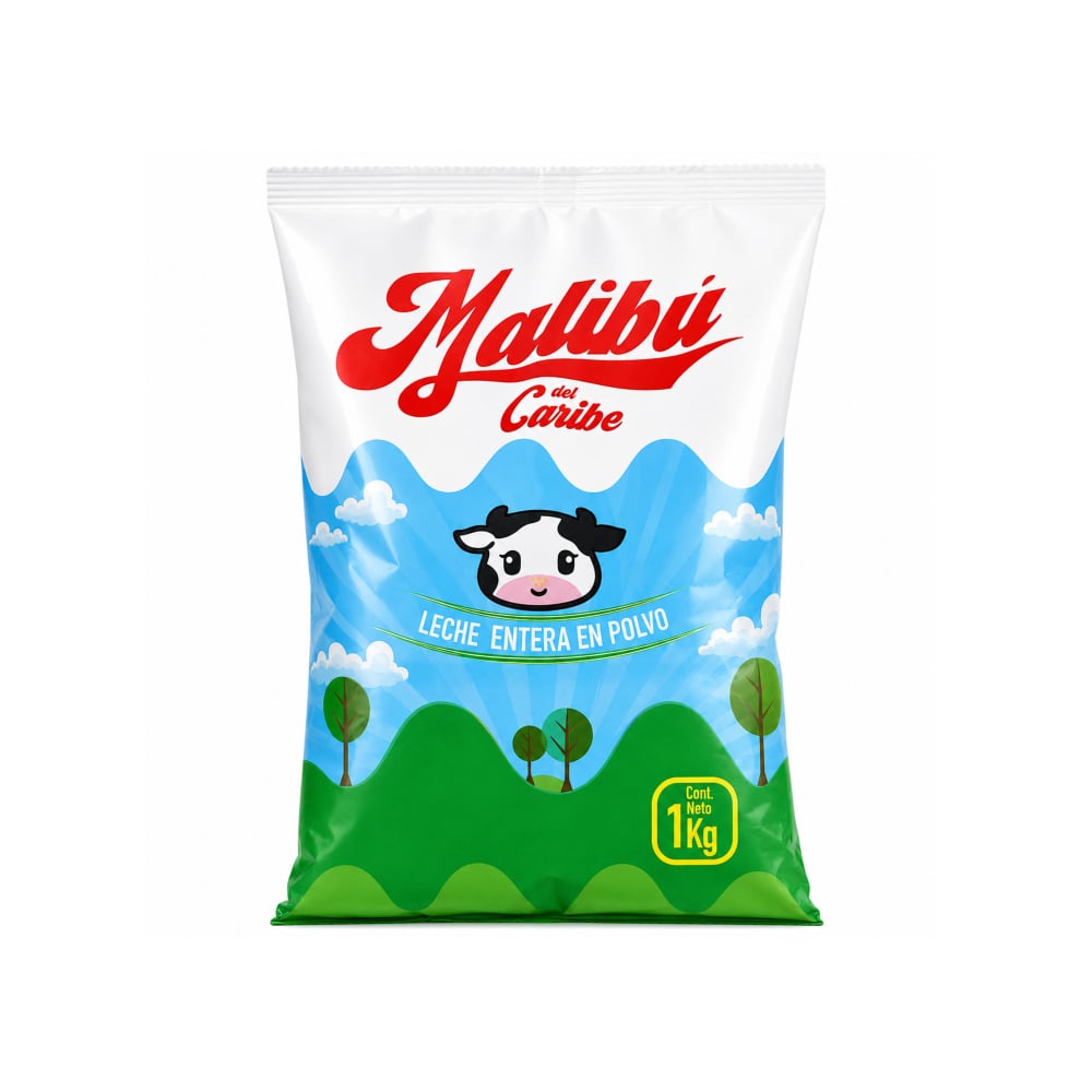 Leche entera en polvo Malibú del Caribe (1 kg / 2.2 lb) - Imagen 1