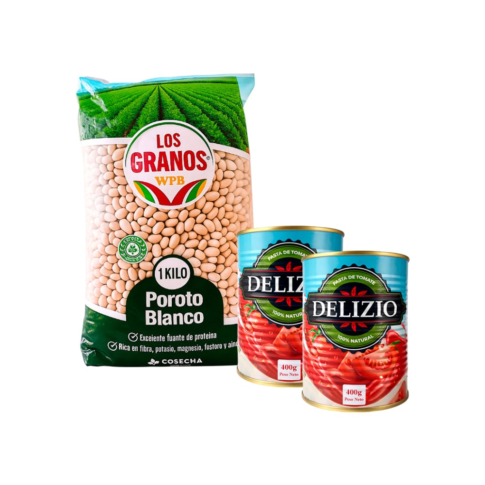 Combo: Poroto blancos + Pasta de Tomate - Imagen 1