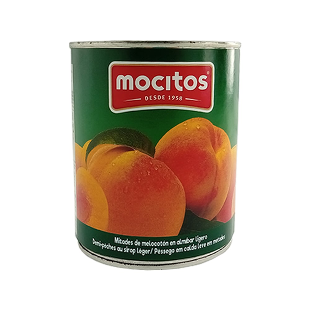 Mitades de melocotón en almíbar Mocitos (840 g / 1.85 lb) - Imagen 1