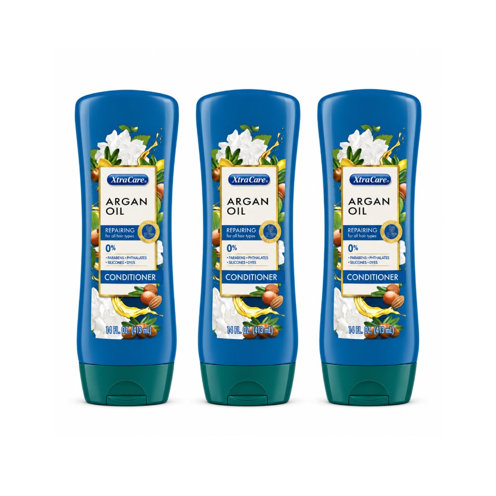 Acondicionador reparador con aceite de argán XtraCare (3 x 413 ml) - Imagen 1