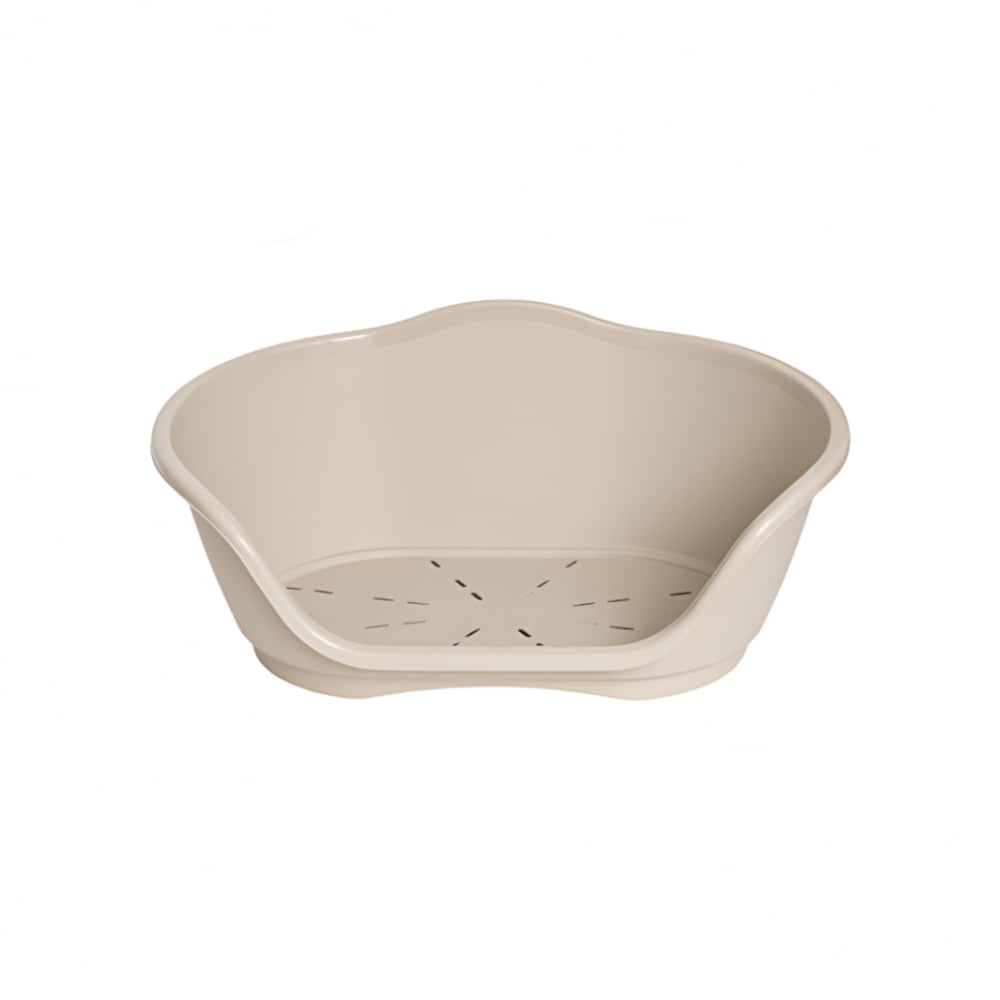 Cuna de plástico color beige para mascotas de 65 cm x 41 cm Casa y Menaje - Imagen 1