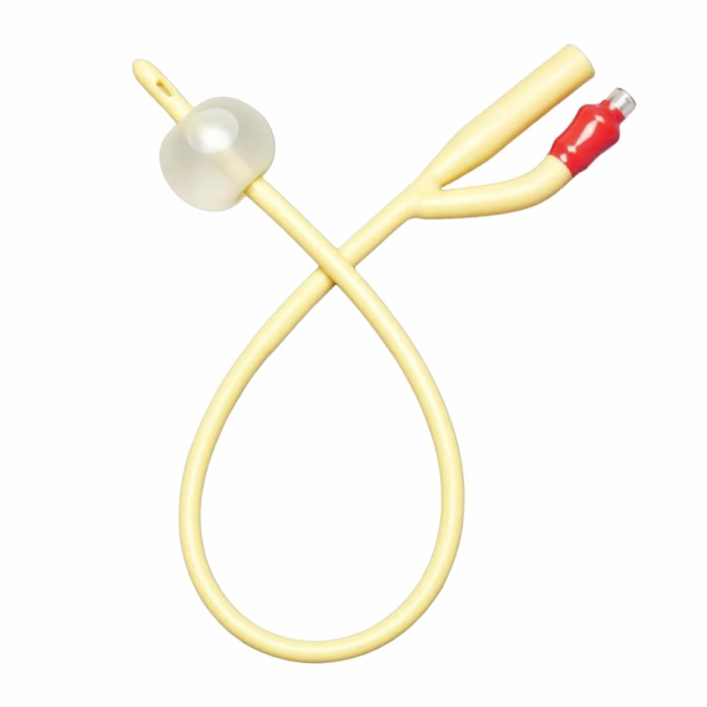 Catéter de foley 2 vias de latex con recubrimiento elastomérico de silicona 16 fr (10 ml) - Imagen 1