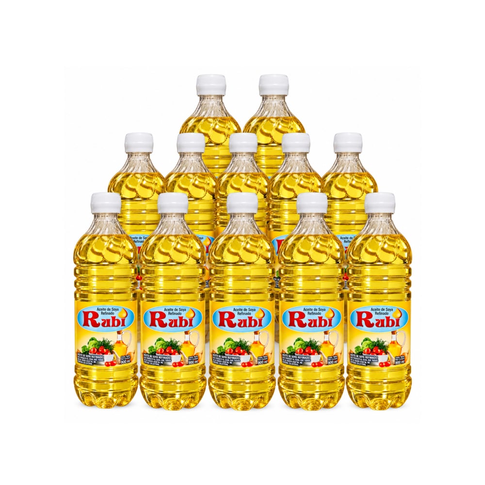 Aceite de soya refinado Rubi (12 x 900 ml) - Imagen 1