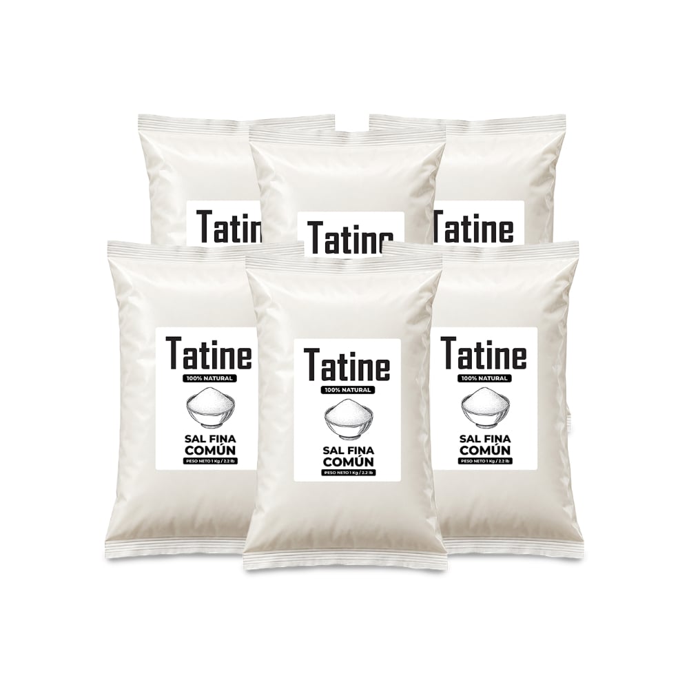 Sal fina común Tatine (6 x 1 kg / 2.2 lb) - Imagen 1