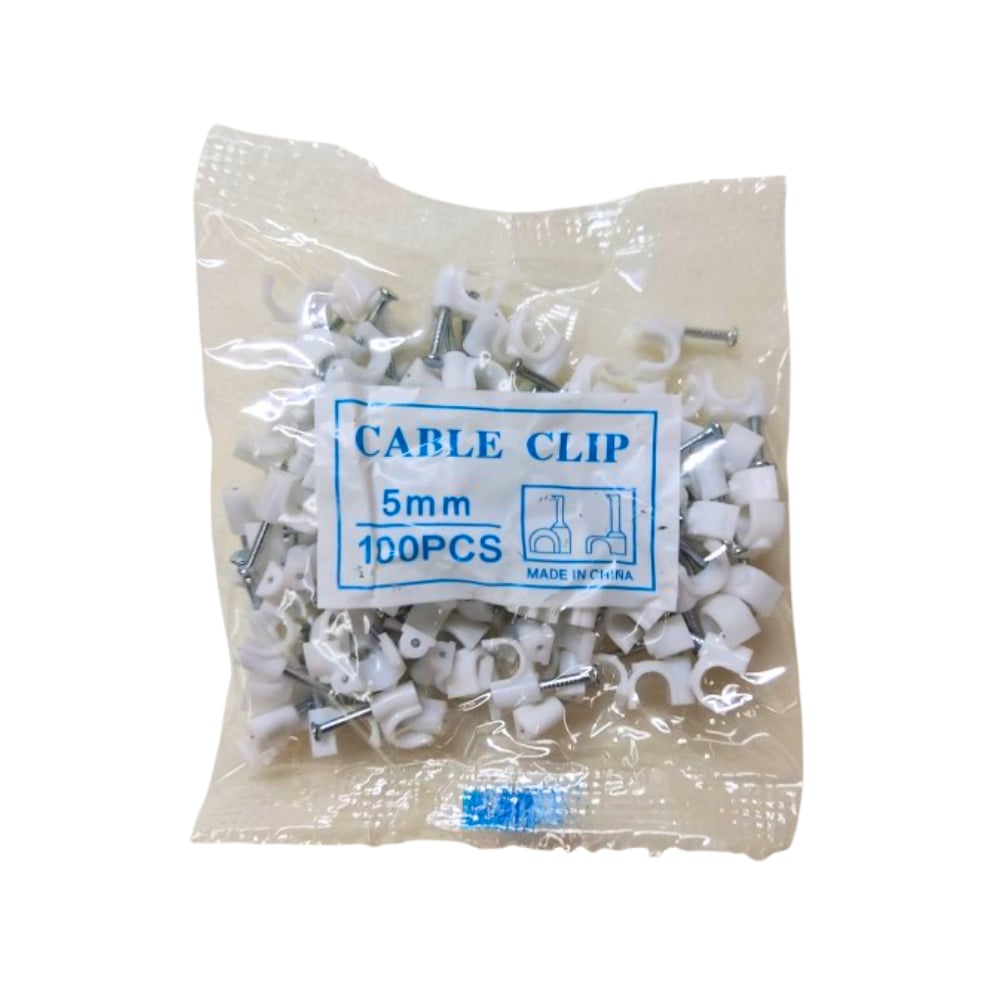 Clip de cable 5 mm Neworient (100 U) - Imagen 1