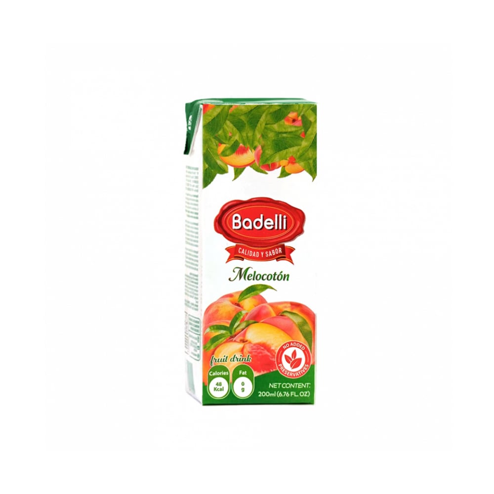 Jugo de melocotón Badelli (200 ml) - Imagen 1