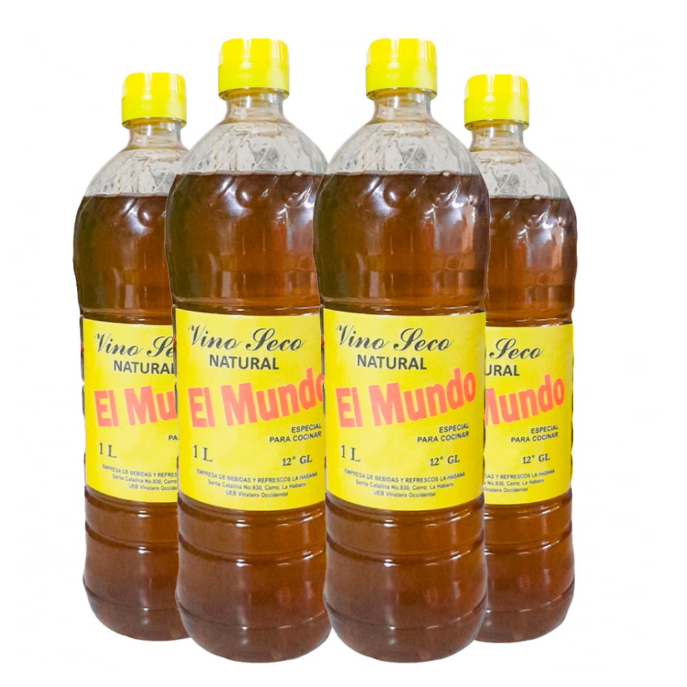 Vino seco natural El Mundo (4 x 1 L) - Imagen 1