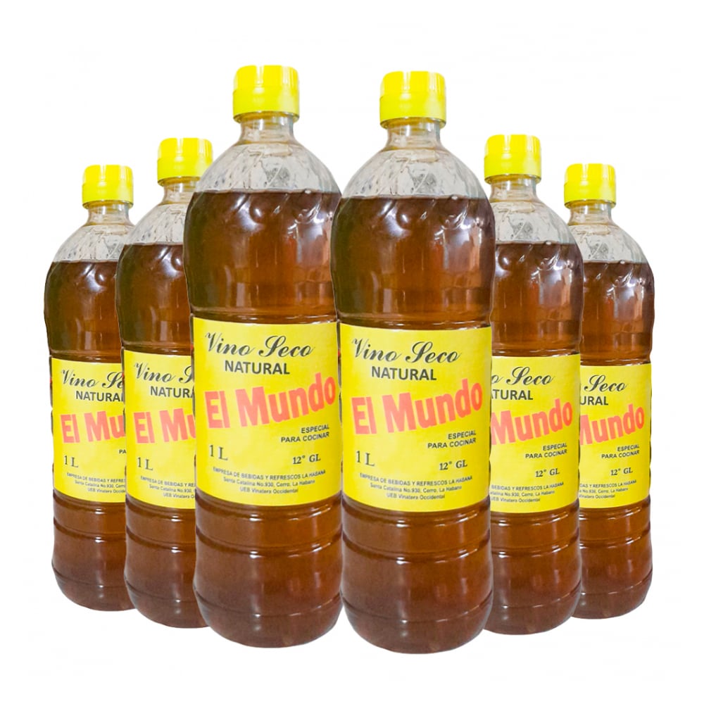 Vino seco natural El Mundo (6 x 1 L) - Imagen 1
