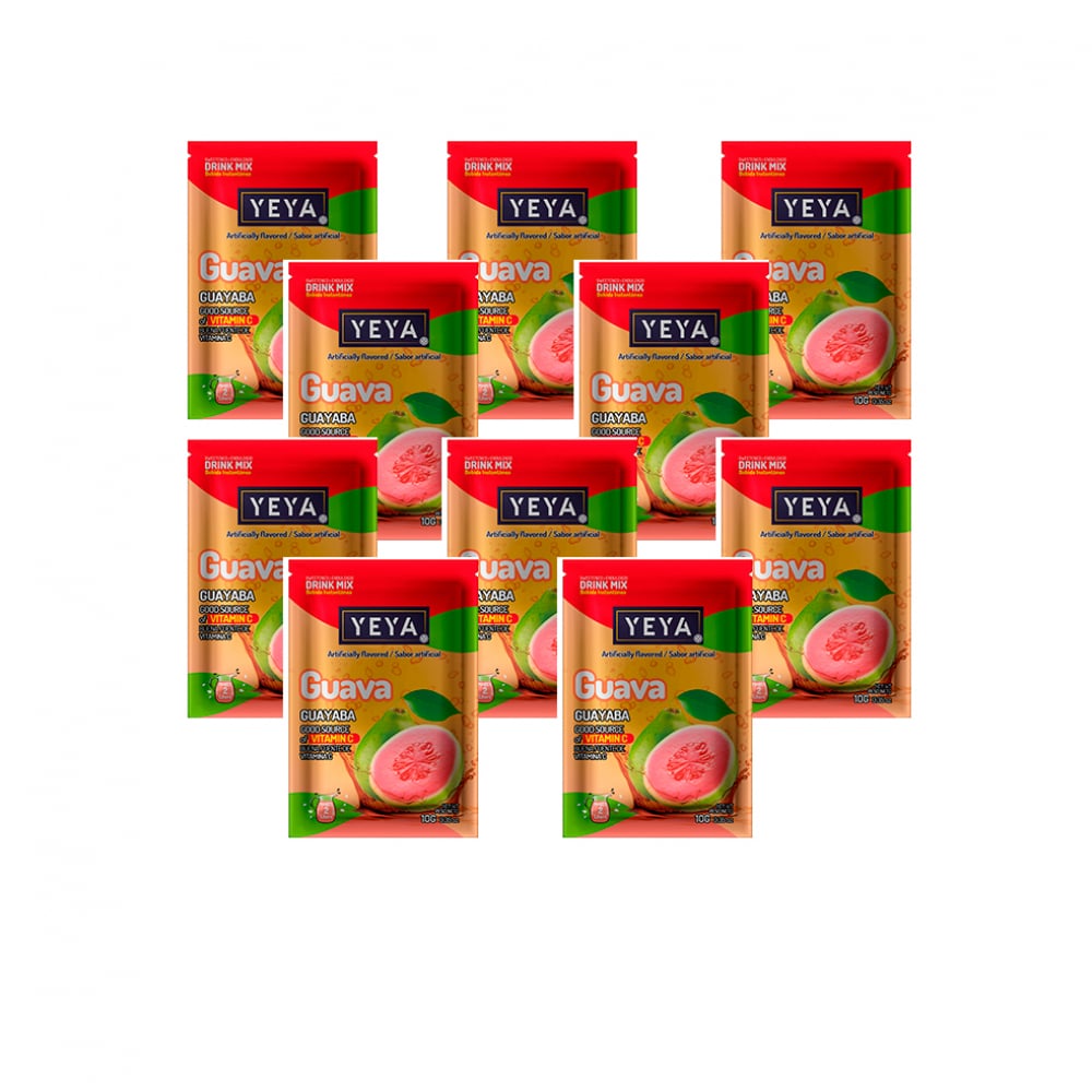 Refresco instantáneo sabor guayaba YEYA (10 x 10 g) - Imagen 1