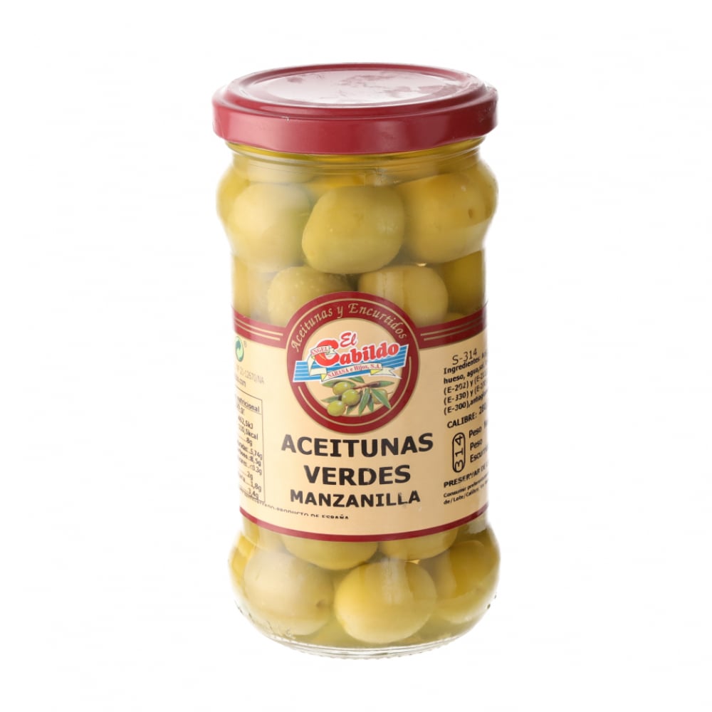 Aceitunas verdes manzanilla El Cabildo (295 g / 10.4 oz) - Imagen 1