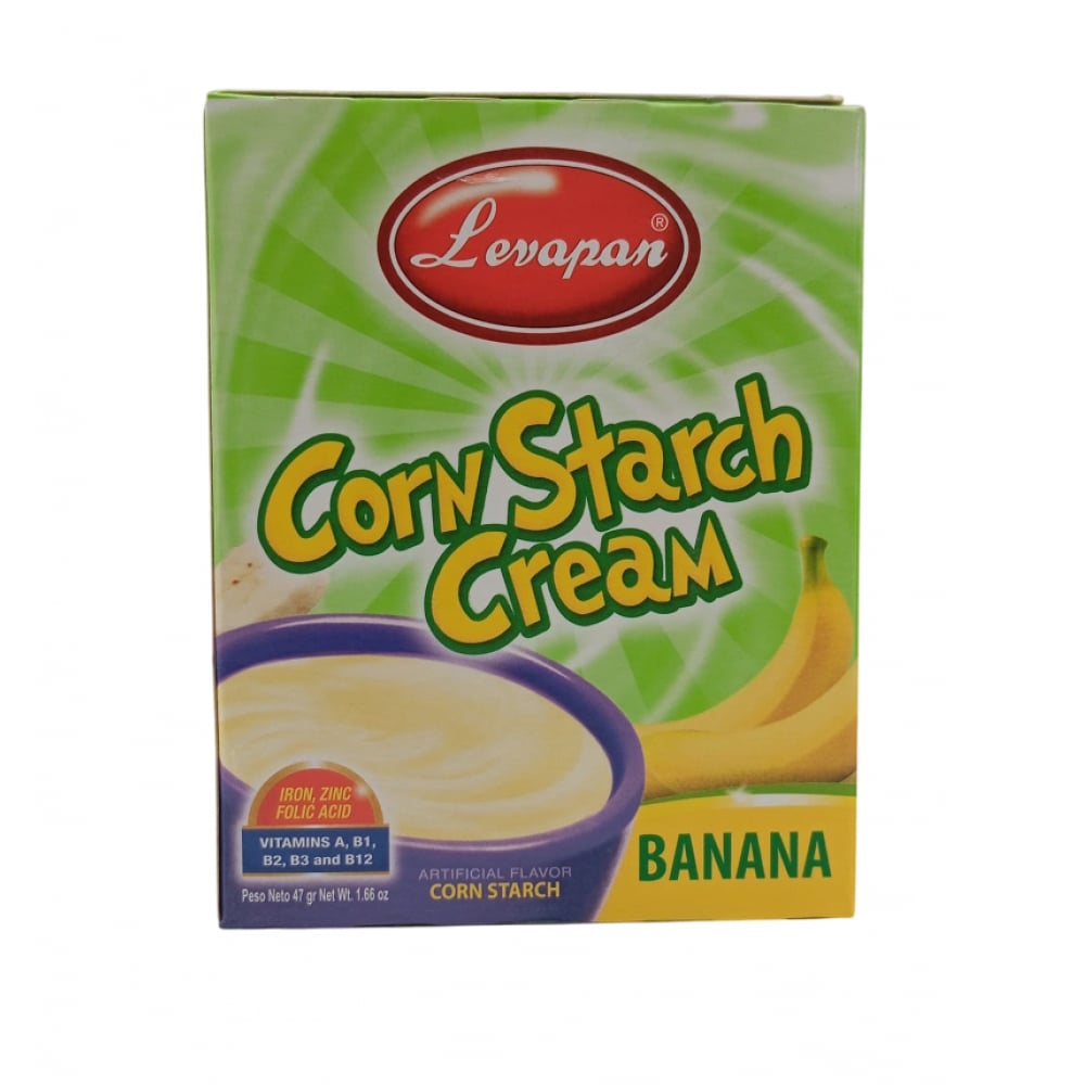 Crema de maicena sabor banana Levapan (47 g / 1.66 oz) - Imagen 1