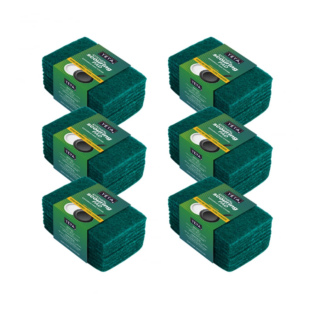 Estropajo de fibra para cocina YEYA (60 U) - Imagen 1