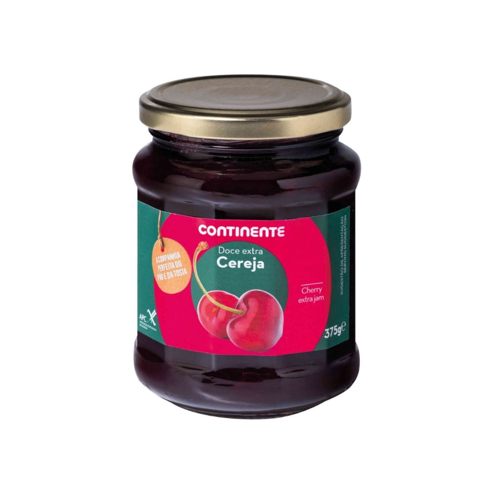Mermelada extra de cereza Continente (375 g / 13.23 oz) - Imagen 1