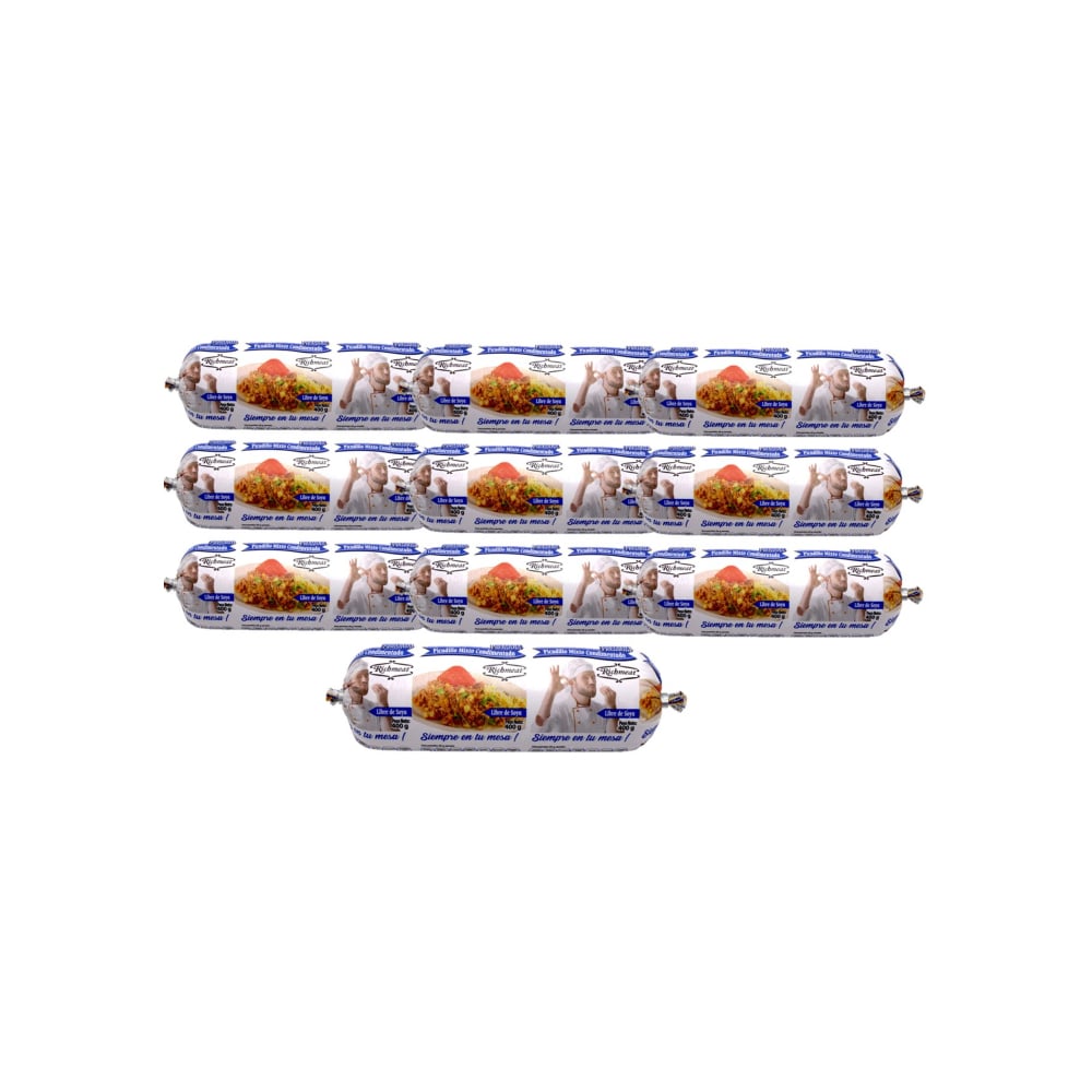 Picadillo mixto condimentado de pollo y cerdo El Cocinerito Richmeat (10 x 400 g / 14.10 oz) - Imagen 1
