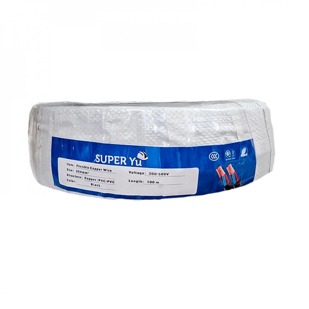 Cable eléctrico flexible multiconductor 3 × 4 mm² 300/500 V Super Yu (100 m) - Imagen 1