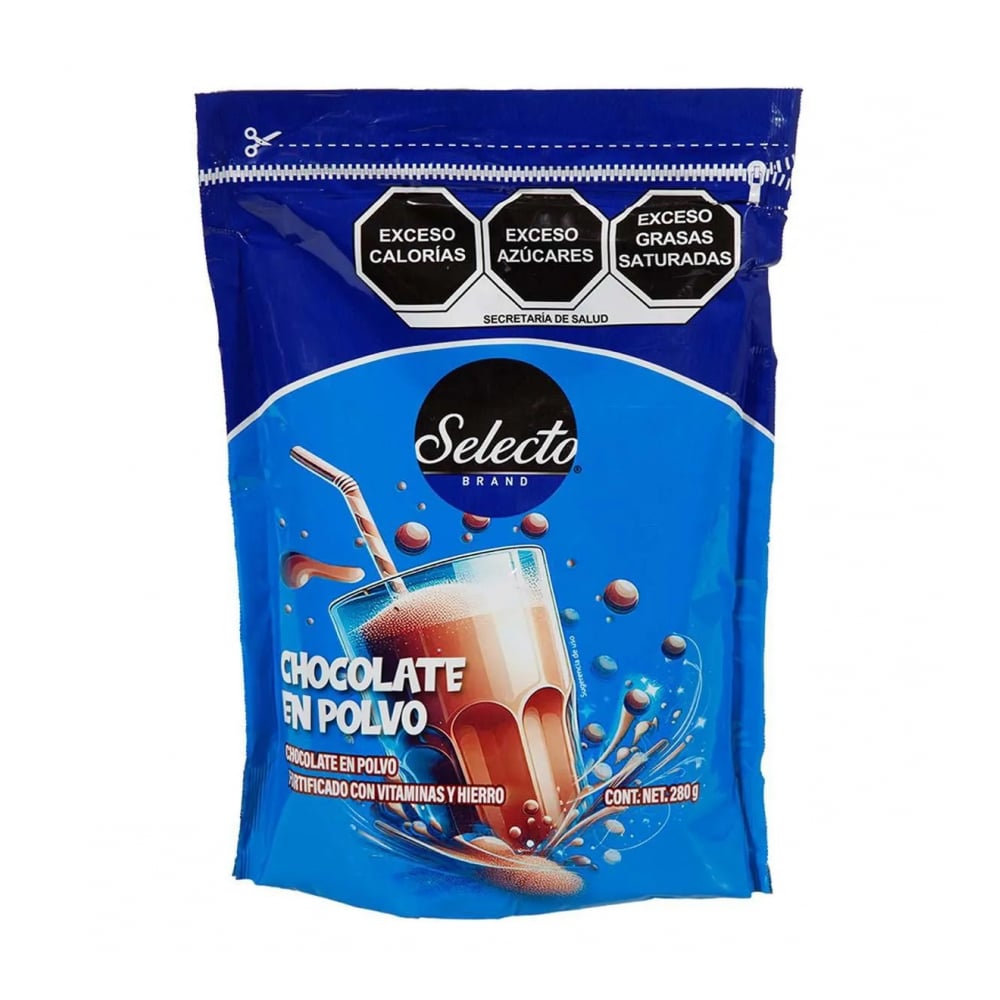 Chocolate en polvo Selecto Brand (280 g / 9.88 oz) - Imagen 1