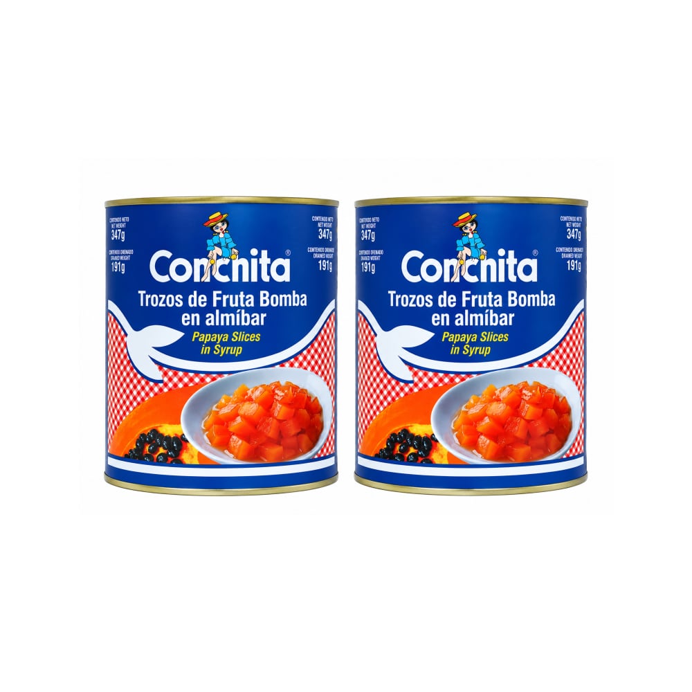 Trozos de fruta bomba en almíbar Conchita (2 x 3.47 kg / 7.66 lb) - Imagen 1