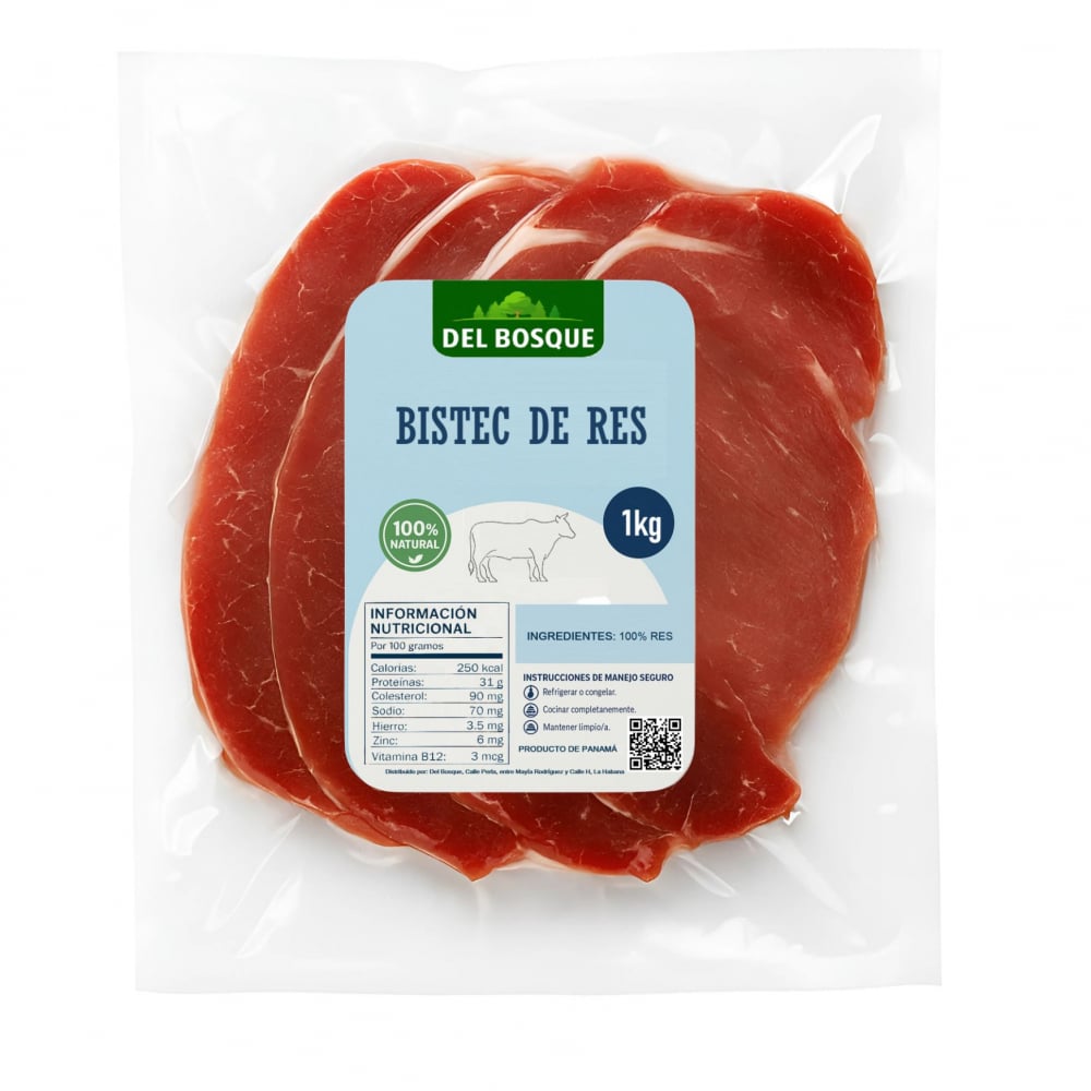 Bistec de res Del Bosque (1 kg / 2.2 lb) - Imagen 1